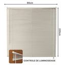 Ver imagem 4 de Persiana Horizontal Pvc 25mm Block 80larg X 220alt Branca