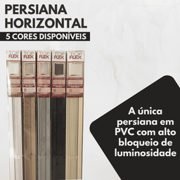 Persiana Horizontal Pvc 25mm Block Luxo 160larg X 160alt Cinza - Quarto/sala/ Escritório/cozinha/lav - 8