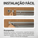 Ver imagem 5 de Persiana Horizontal Pvc 25mm Block Luxo 180larg X 160alt Cinza - Quarto/sala/ Escritório/cozinha/lav