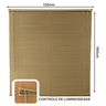 Persiana Horizontal Pvc 25mm Block Luxo 120larg X 160alt Café - Quarto/sala/ Escritório/cozinha/lava - 4