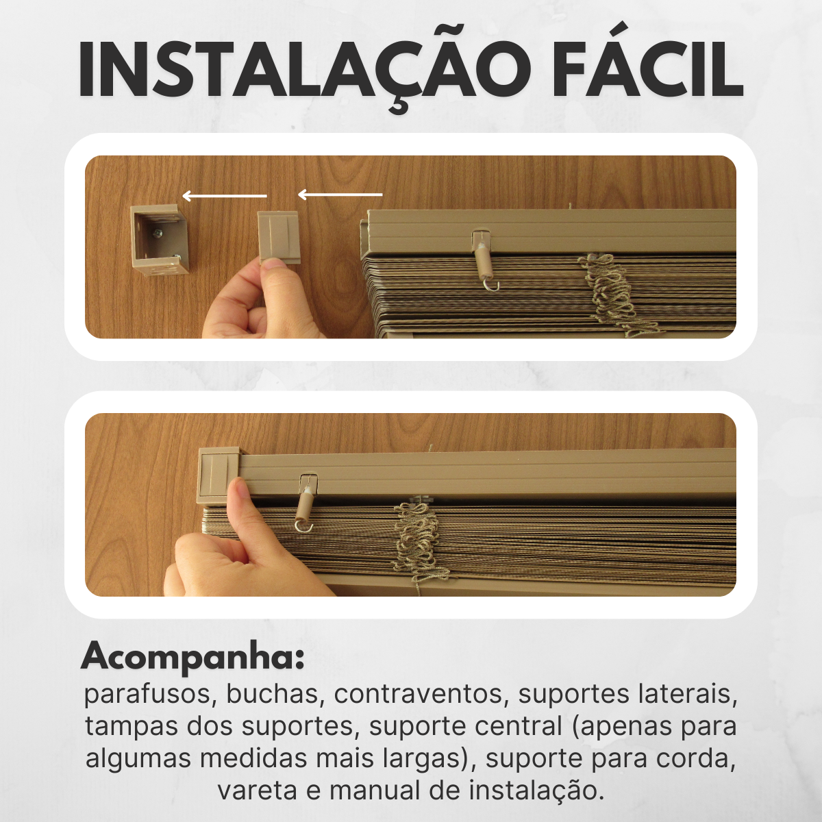 Persiana Horizontal Pvc 25mm Block Luxo 140larg X 160alt Café - Quarto/sala/ Escritório/cozinha/lava - 4