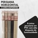 Ver mais imagens de Persiana Horizontal Pvc 25mm Block Luxo 180larg X 160alt Café - Quarto/sala/ Escritório/cozinha/lava