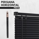 Ver imagem 6 de Persiana Horizontal Pvc 25mm Block Luxo 120larg X 160alt Preta - Quarto/sala/ Escritório/cozinha/la