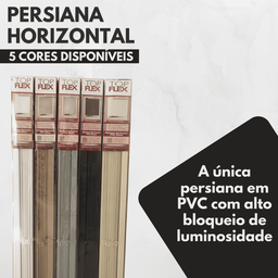 Persiana Horizontal Pvc 25mm Block Luxo 120larg X 160alt Preta - Quarto/sala/ Escritório/cozinha/la - 8