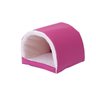 Cama Pet para cão ou Gato Iglu Sherpa Impermeavel Pink - 1