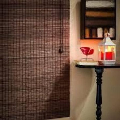 Persiana Rolo Bambu 120larg X 220alt Marrom