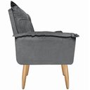 Ver imagem 6 de Kit 2 Poltronas Decorativas Opala Suede Cinza Smf Decor