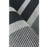 Tapete para Sala 2,00x3,00 100% Algodão Preto com Cinza Listra - 2