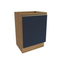 Ver imagem 1 de Balcão Celeste Kappesberg 100% Mdf 1 Porta Nogueira/azul 60cm