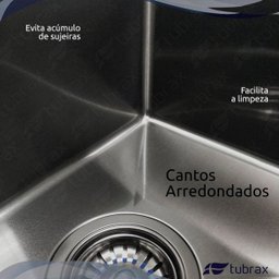 Cuba Gourmet Cozinha Preta Inox 304 Com Válvula - Tubrax - 3