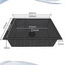 Ver imagem 6 de Cuba Gourmet Cozinha Preta Inox 304 Com Válvula - Tubrax