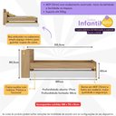 Ver imagem 3 de Bicama de Solteiro com Colchão Incluso e Baú Embutido Multimóveis Mp4261 Rustic/branco