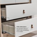 Ver imagem 7 de Guarda Roupa Solteiro 3 Portas e 2 Gavetas Aspen 220 x 156cm Yescasa Marrom Capuccino/Off White