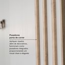 Ver mais imagens de Guarda Roupa Solteiro 3 Portas e 2 Gavetas Aspen 220 x 156cm Yescasa Marrom Capuccino/Off White