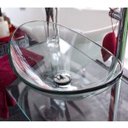 Ver imagem 1 de Cuba de Vidro Oval Vitreo 40cmx30cm com Válvula Astra