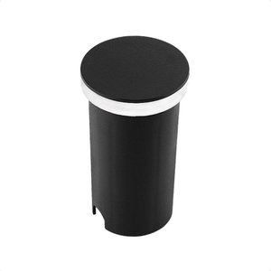 Balizador de Solo Led Taschibra Edge Redondo Preto Bivolt