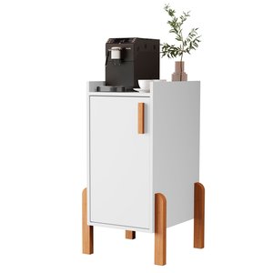 Armário Multiuso Bebedouro Cantinho do Café Pés Madeir:branco
