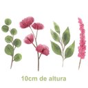 Ver imagem 1 de Adesivo de Parede Raminhos em Aquarela Adesivos Primeiro Quarto Rosa 1 Cartela