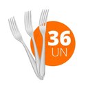 Ver imagem 2 de Kit - 36 Garfos de Mesa Luxo Laguna em Aço Inox Gitop - Tramontina