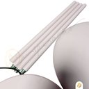 Ver imagem 3 de Coluna Dot Led Luminária de Chão Piso 3000k Algodão 12w 1,65m Alumínio Bivolt