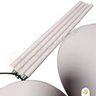 Coluna Dot Led Luminária de Chão Piso 3000k Algodão 12w 1,65m Alumínio Bivolt - 3