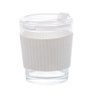 Copo De Vidro Com Cinta Em Silicone Branco 350Ml - Wolff - 2