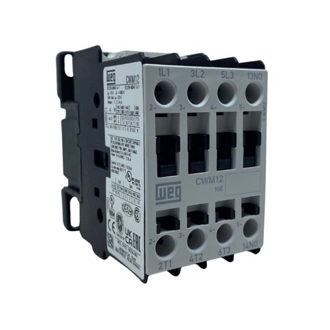 Contator Tripolar 12a Cwm12-10-30d02 1na Bobina 24vca Weg
