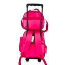Ver imagem 3 de Kit Mochila Infantil com Rodinhas Meninas Unicornio Escolar Estojo Lancheira Térmica Bolsa Rosa