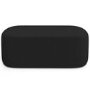 Ver imagem 5 de Kit 02 Puffs Decorativos Orgânicos para Living Quarto 100cm Doha W01 Bouclê Preto - Lyam Decor
