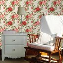 Ver imagem 1 de Papel de parede floral rosas vermelhas