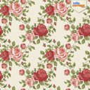 Ver imagem 2 de Papel de parede floral rosas vermelhas