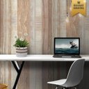 Ver imagem 1 de Papel de parede madeira rústica clara