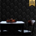 Ver imagem 1 de Papel de parede arabesco 3D preto