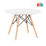Kit infantil - Mesa Eames Junior branco + 1 cadeira Eames Junior verde - 6