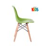 Kit infantil - Mesa Eames Junior branco + 1 cadeira Eames Junior verde - 4