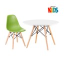 Ver imagem 1 de Kit infantil - Mesa Eames Junior branco + 1 cadeira Eames Junior verde