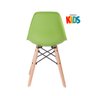 Kit infantil - Mesa Eames Junior branco + 1 cadeira Eames Junior verde - 5