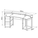 Ver imagem 5 de Mesa Escrivaninha Gamer com Gancho para Headset - Preto/Azul