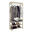 Ver imagem 3 de Arara De Closet Aberta Cabideiro Tripla Prateleira