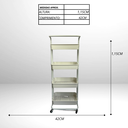 Ver imagem 6 de Prateleira Organizador Multiuso 4 Andares com Rodinhas