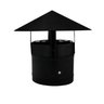 Exaustor 200 mm com chapéu chinês preto - 1