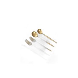 Conjunto de colher, faca e garfo de aço inoxidável 20 peças - 1