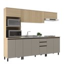 Ver imagem 3 de Cozinha Modulada Completa 5 Peças Bege/Marrome/Nude