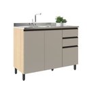 Ver imagem 6 de Cozinha Modulada Completa 5 Peças Bege/Marrome/Nude