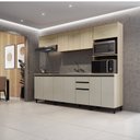 Ver imagem 1 de Cozinha Modulada Completa 5 Peças Bege/Marrome/Nude