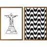 Quadros Decorativos Rio de Janeiro I Moldura Sem Vidro - Marrom - 1