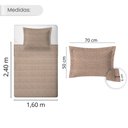 Ver imagem 3 de Kit Colcha Piquet Solteiro - 100% Algodão:Arabesco