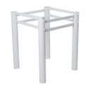 Ver imagem 4 de Base Para Mesa De Vidro Jantar 4 Lugares Branca Quadrada