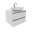 Ver mais imagens de Balcão Gabinete Suspenso para Banheiro 60cm com 2 Gavetas Bn3607 Branco sem Cuba