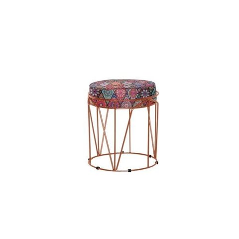 Puff Babu Bronze Estampado Stander Metais Base de Metal